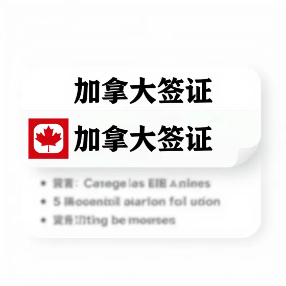 加拿大签证